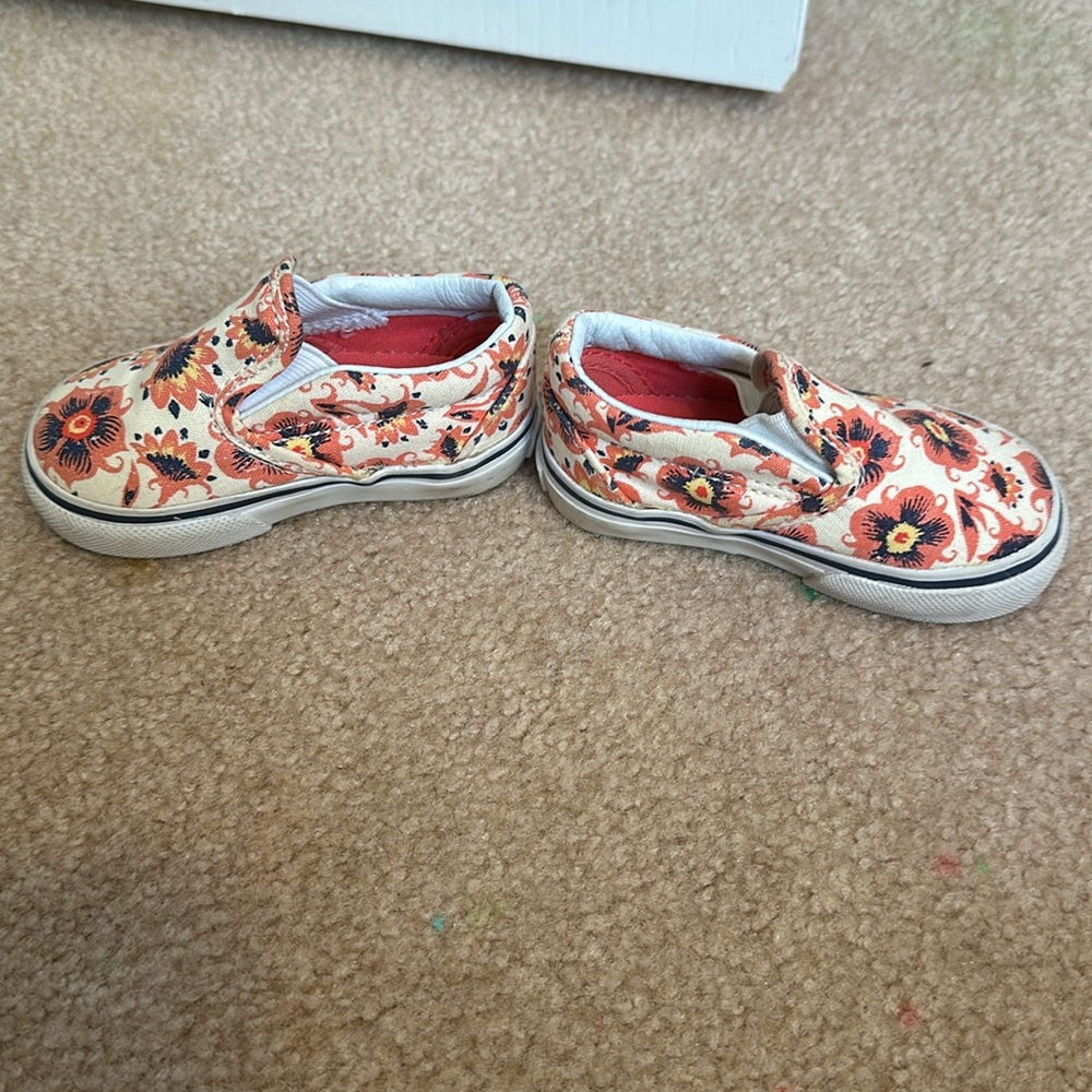 Floral Vans toddler girl size 4 - Picture 3 of 4